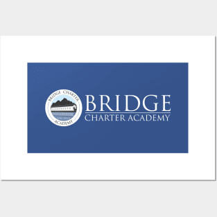 Bridge Charter Academy (White Logo) Posters and Art